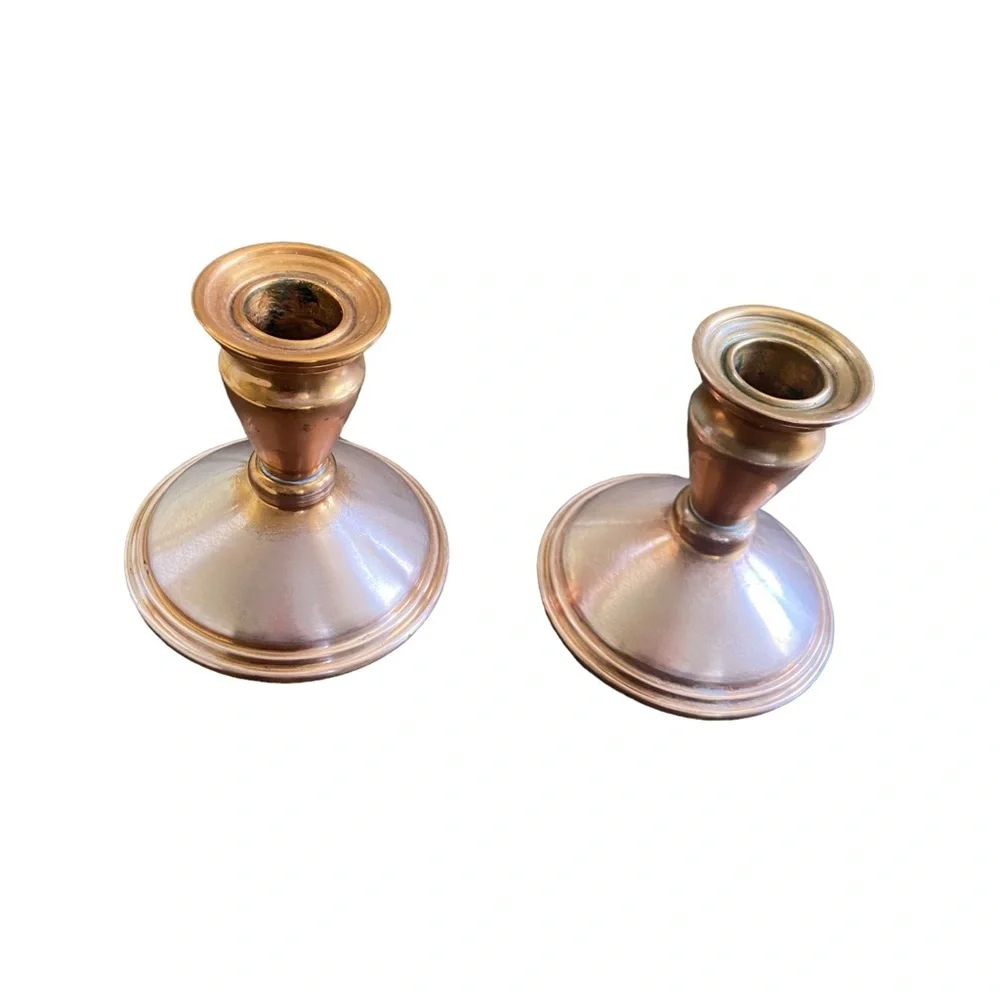 Copper Candle Holder with Felt Bottom by Coppercraft Guild, Vintage